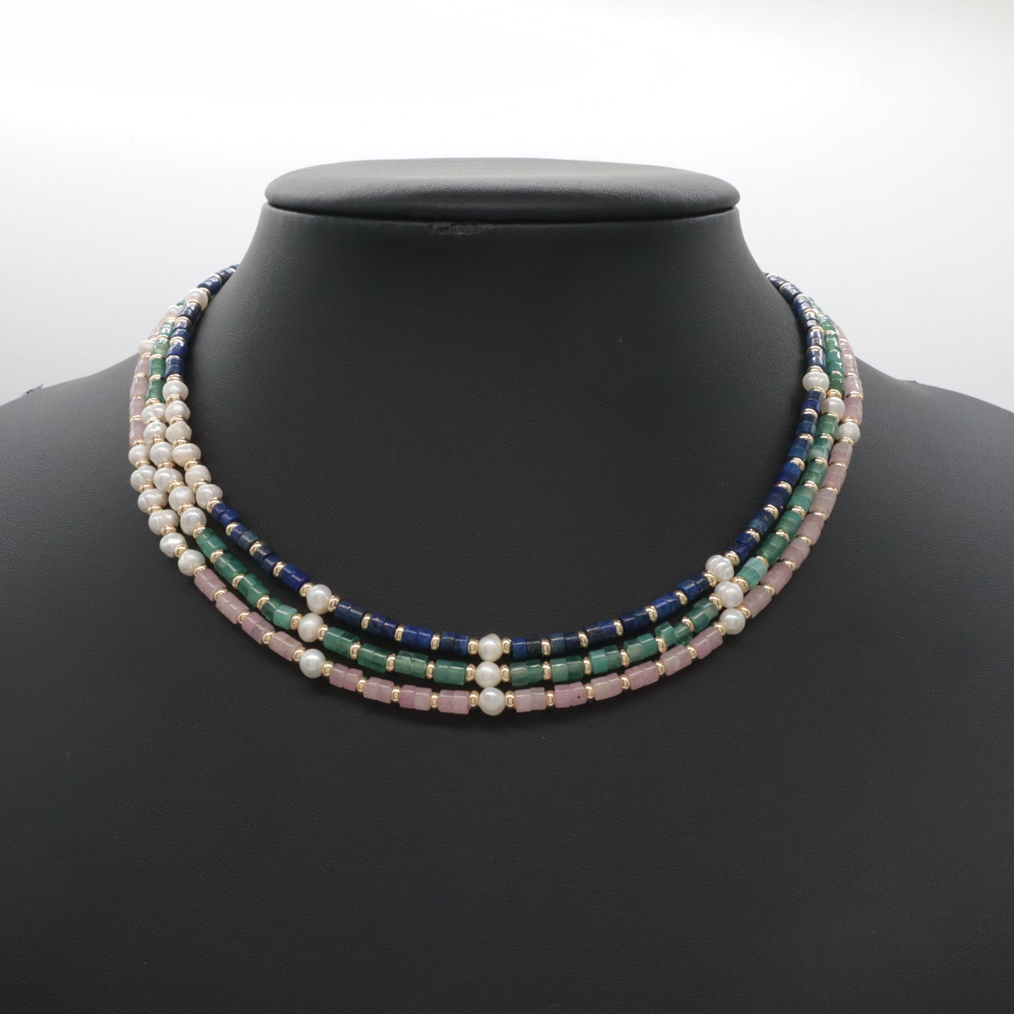 Newest Wholesale Custom Manufacture Factory Adjustable Handmade Natural Stone Necklace Fresh Water Pearl Necklace For Women