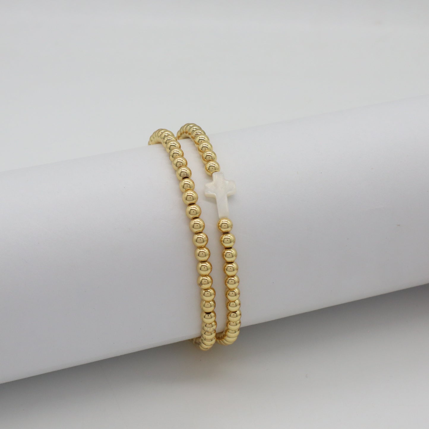 Wholesale Fashion Jewelry Designs Shell Charms Gold Plated Brass Beads Bracelet Collocation Jewelry Sets
