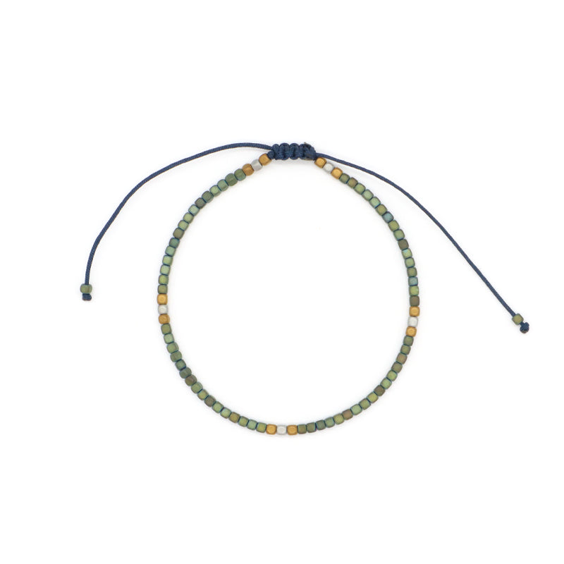 Best Friend Adjustable Handmade OEM Wholesale Fashionable Customized Woven Braided Hematite Beads Bangle Bracelet For Women Men