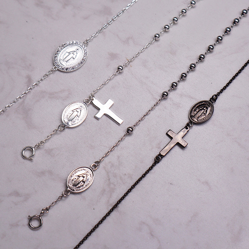 New Wholesale OEM Custom Trendy Charm Jewelry 925 Sterling Silver Bracelet