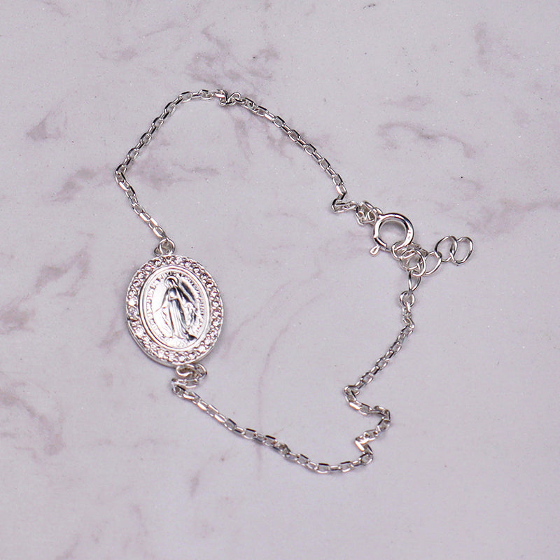 New Wholesale OEM Custom Trendy Charm Jewelry 925 Sterling Silver Bracelet