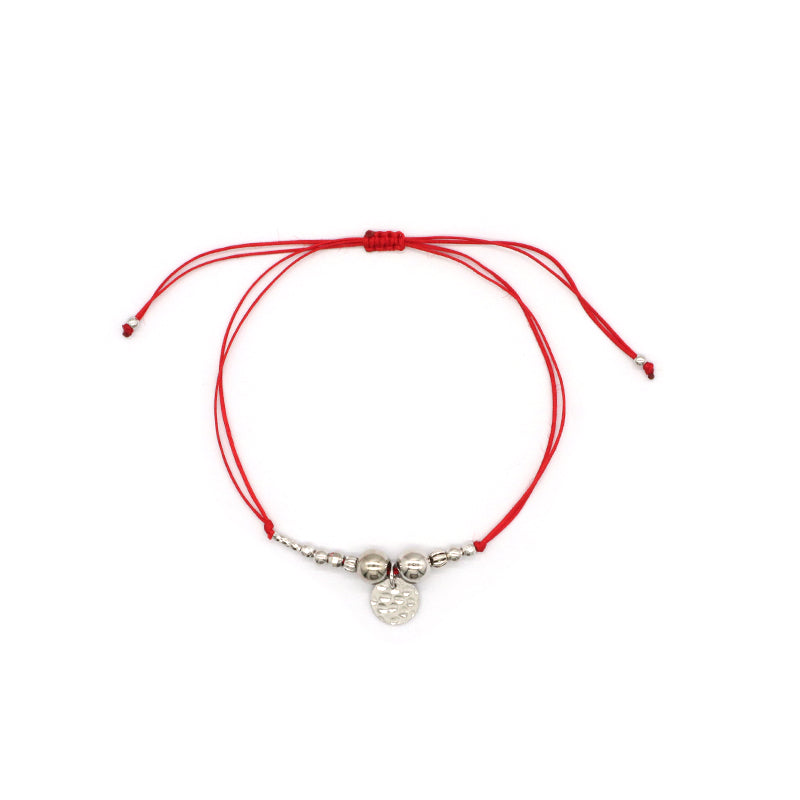 Custom New Fashion Girl Woman Gift Jewelry Simple Design Adjustable Hot Sale Custom 925 Sterling Silver Charm Bracelet