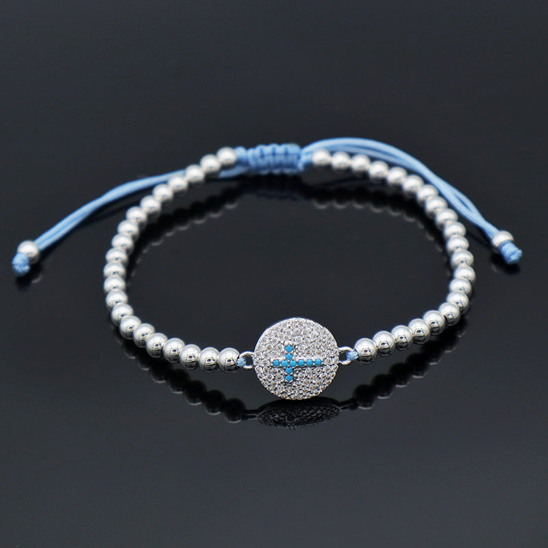 Good Quality New Women Jewelry Rhodium Evils Eye Charm Beaded Bracelet Turkish Evils Eye