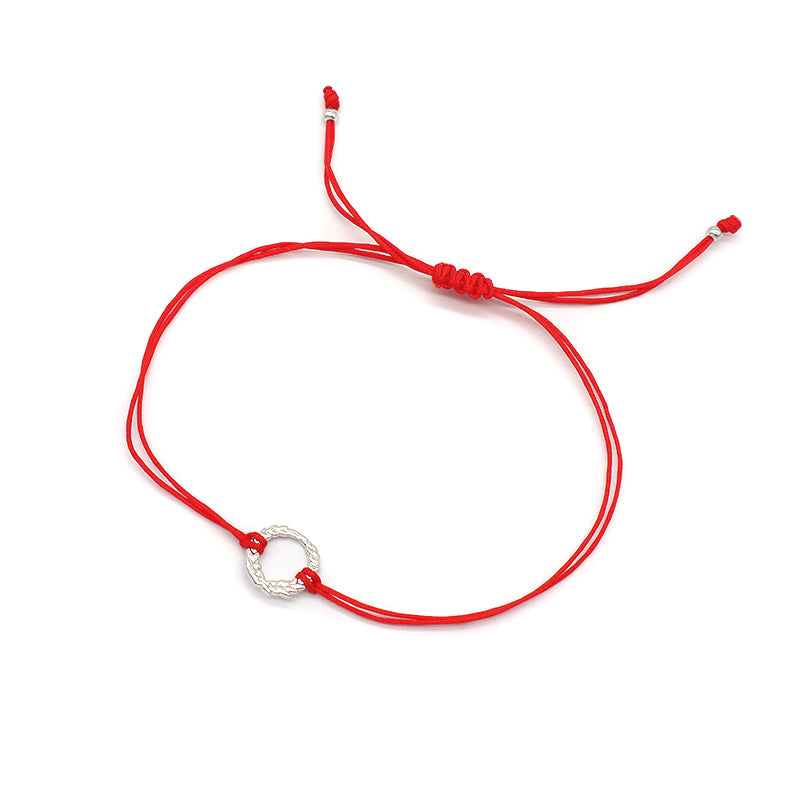 Custom Wholesale Simple Design Rhodium Plating Adjustable Cotton Wire 925 Sterling Silver Small Charms Bracelets
