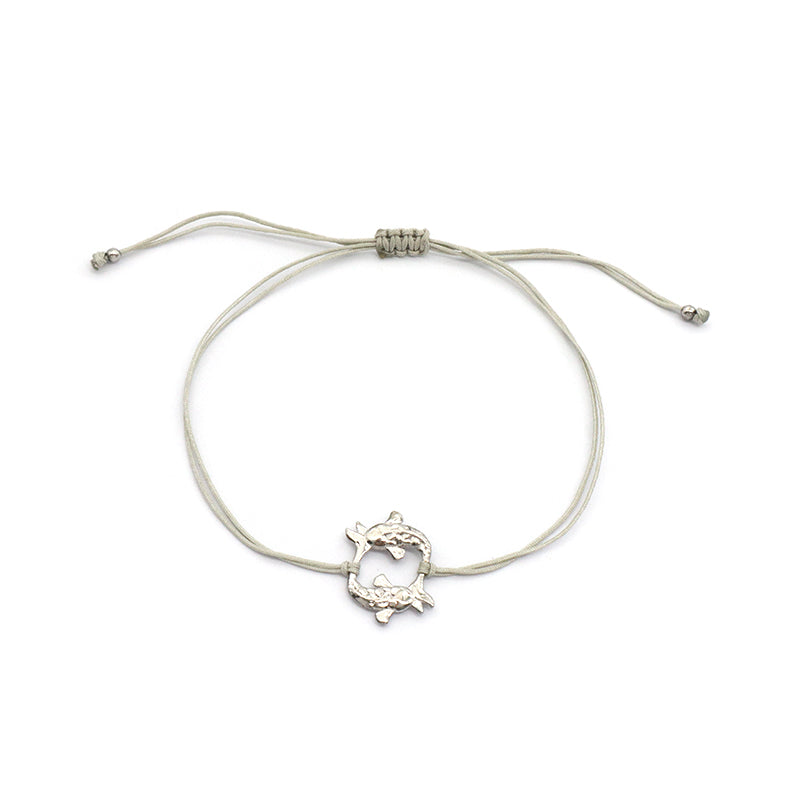 Custom Wholesale Simple Design Rhodium Plating Adjustable Cotton Wire 925 Sterling Silver Small Charms Bracelets