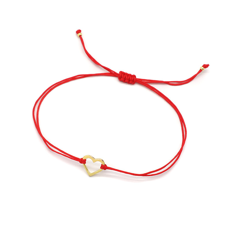 Oem Custom Wholesale Adjust Handmade Gold Plating Star Heart 925 Sterling Silver Charm Bracelets