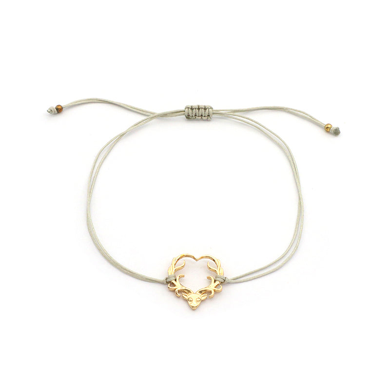 Oem Custom Wholesale Adjust Handmade Gold Plating Star Heart 925 Sterling Silver Charm Bracelets