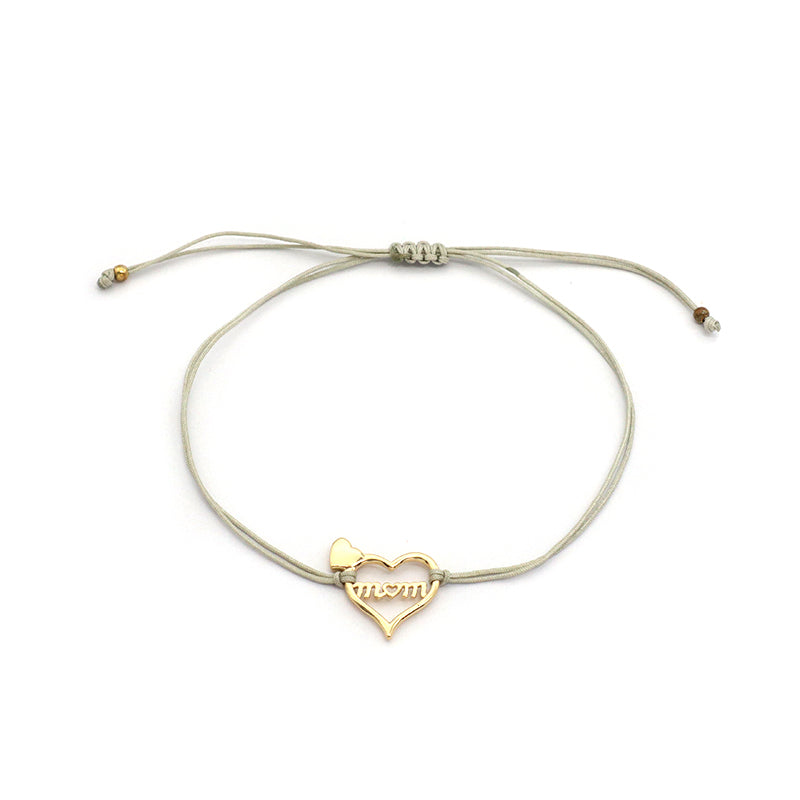 Oem Custom Wholesale Adjust Handmade Gold Plating Star Heart 925 Sterling Silver Charm Bracelets