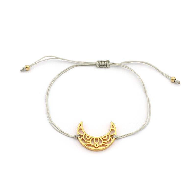 Oem Custom Wholesale Adjust Handmade Gold Plating Star Heart 925 Sterling Silver Charm Bracelets