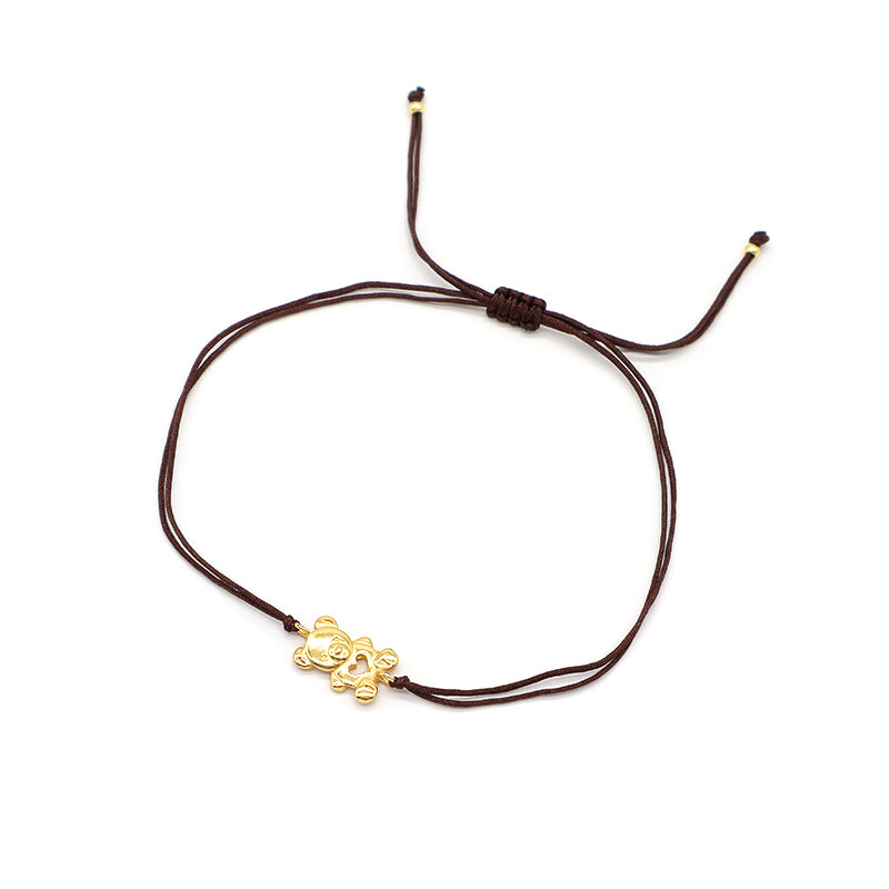Oem Custom Wholesale Adjust Handmade Gold Plating Star Heart 925 Sterling Silver Charm Bracelets