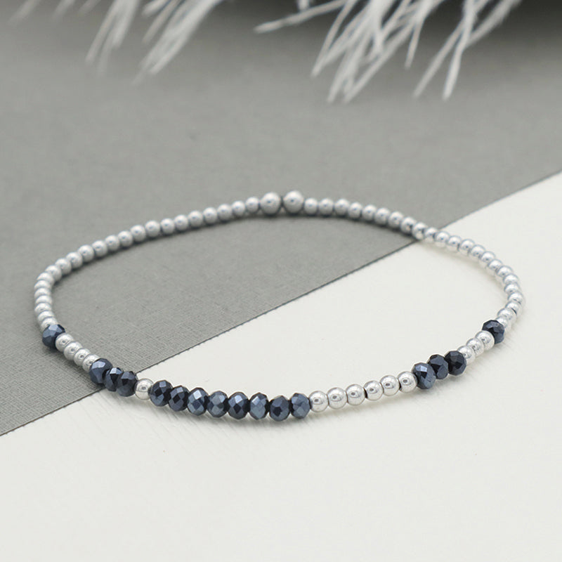 Handmade Girls Kids Oem Jewelry Set Custom Glass Crystal Accessories Bracelet Charms Beads Bracelets Bangles