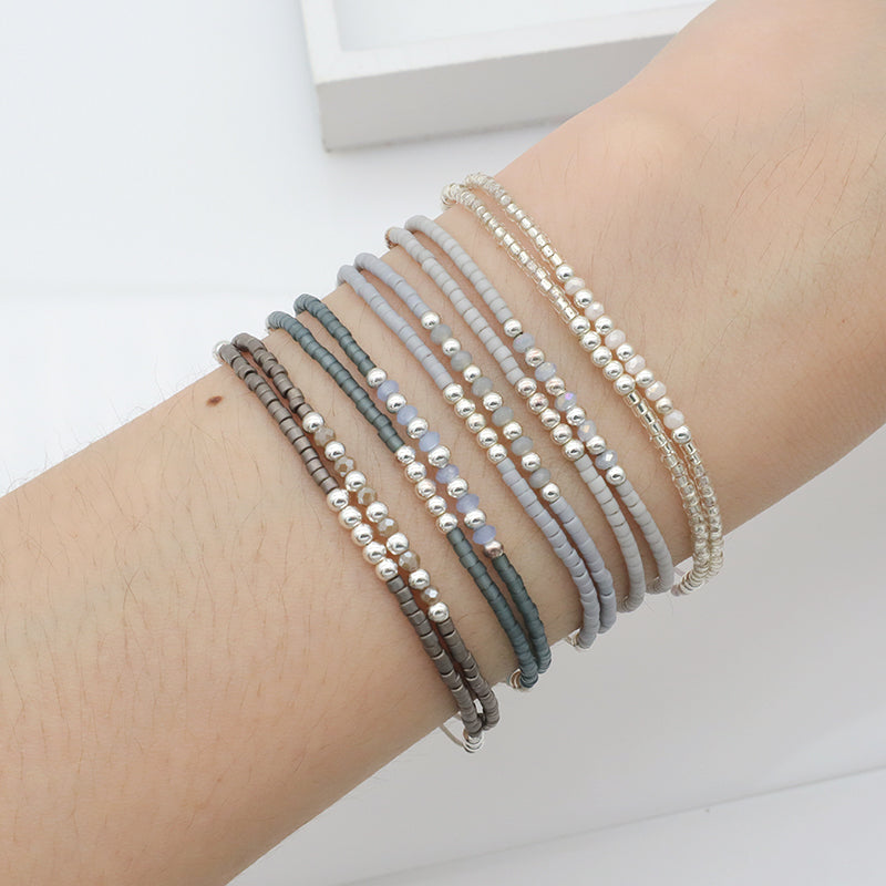 Miyuki Vintage Beads Double Laminar Beaded Bracelet Fashion Ladies Multi Color Handmade Miyuki Beads Bracelet Jewelry