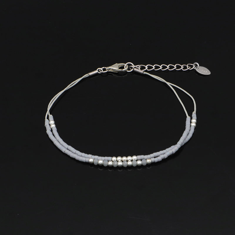 Miyuki Vintage Beads Double Laminar Beaded Bracelet Fashion Ladies Multi Color Handmade Miyuki Beads Bracelet Jewelry