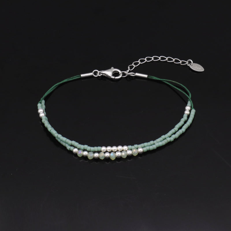 Miyuki Vintage Beads Double Laminar Beaded Bracelet Fashion Ladies Multi Color Handmade Miyuki Beads Bracelet Jewelry