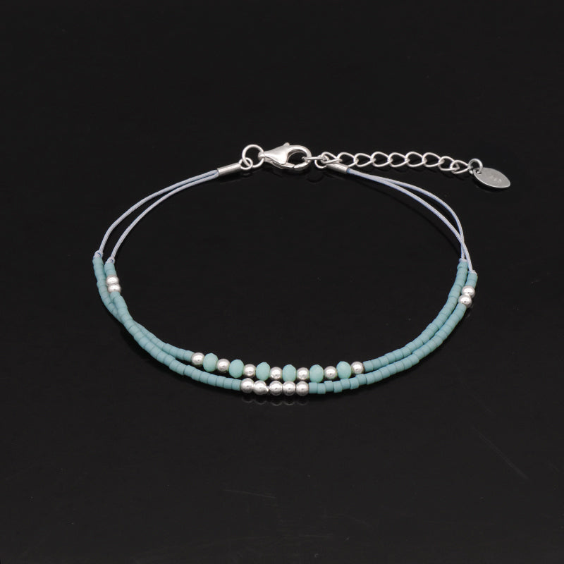 Miyuki Vintage Beads Double Laminar Beaded Bracelet Fashion Ladies Multi Color Handmade Miyuki Beads Bracelet Jewelry