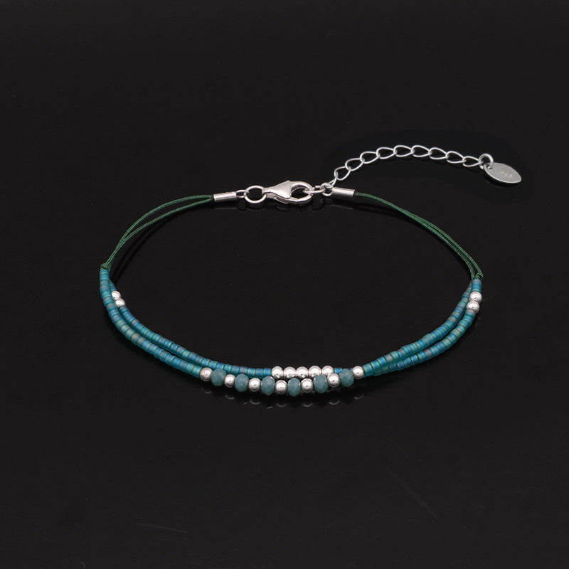 Miyuki Vintage Beads Double Laminar Beaded Bracelet Fashion Ladies Multi Color Handmade Miyuki Beads Bracelet Jewelry
