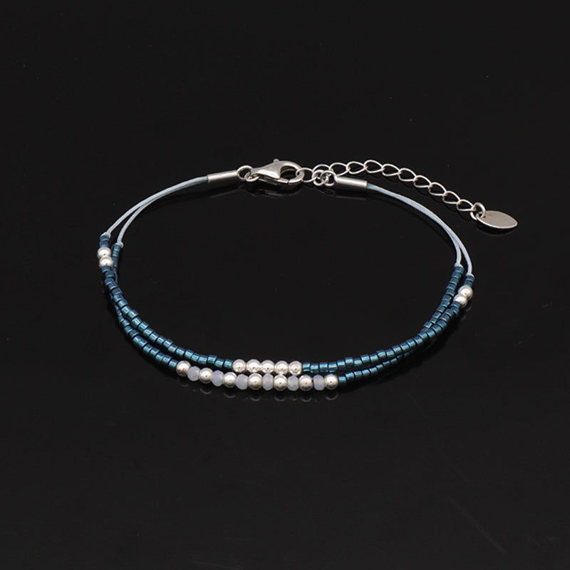 Miyuki Vintage Beads Double Laminar Beaded Bracelet Fashion Ladies Multi Color Handmade Miyuki Beads Bracelet Jewelry