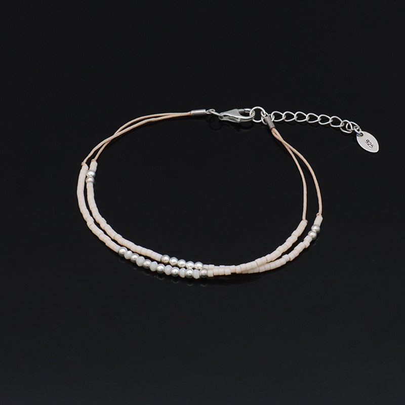 Miyuki Vintage Beads Double Laminar Beaded Bracelet Fashion Ladies Multi Color Handmade Miyuki Beads Bracelet Jewelry