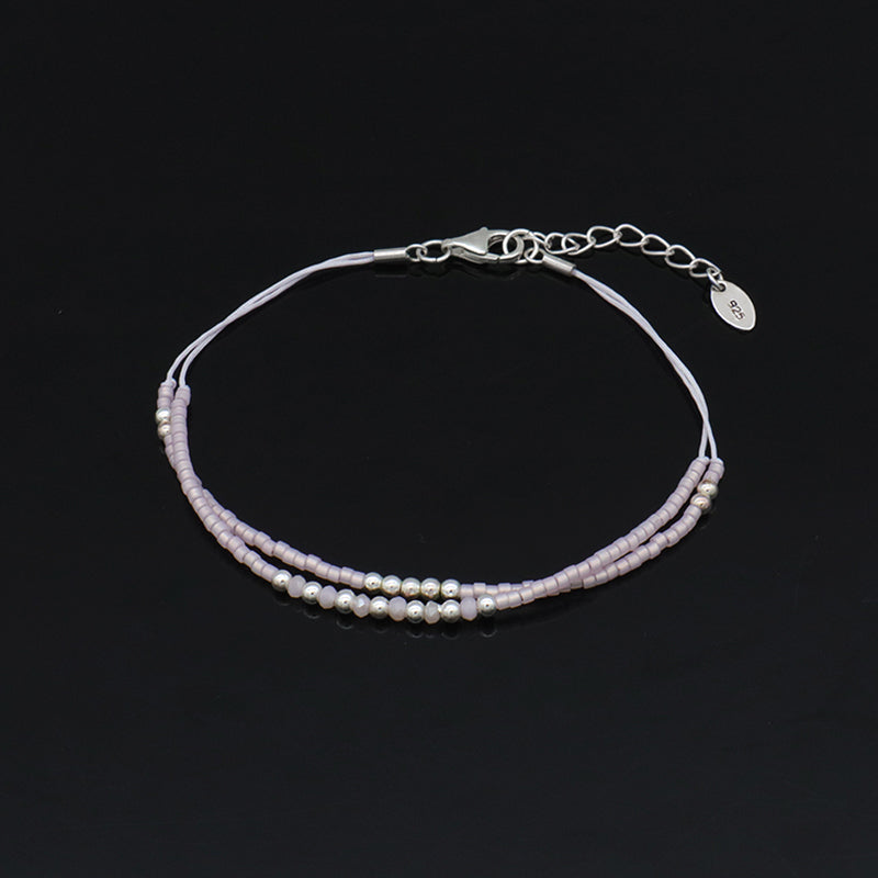 Miyuki Vintage Beads Double Laminar Beaded Bracelet Fashion Ladies Multi Color Handmade Miyuki Beads Bracelet Jewelry