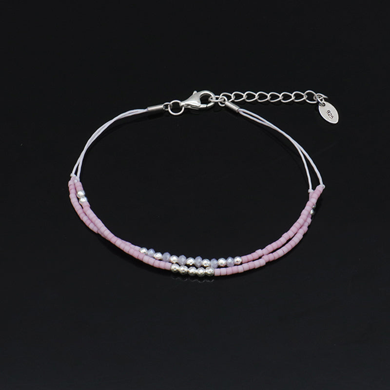 Miyuki Vintage Beads Double Laminar Beaded Bracelet Fashion Ladies Multi Color Handmade Miyuki Beads Bracelet Jewelry