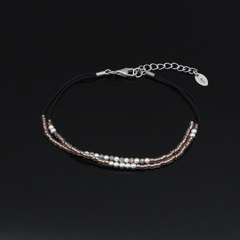Miyuki Vintage Beads Double Laminar Beaded Bracelet Fashion Ladies Multi Color Handmade Miyuki Beads Bracelet Jewelry