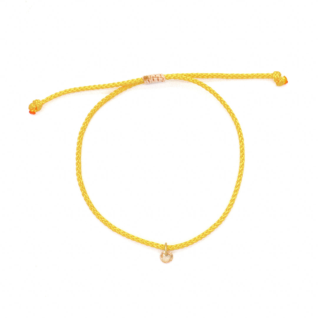OEM Manufacture Custom Factory Gift Handmade Braided Rope Adjustable 925 silver sterling CZ Charm Bracelet For Teen Girl Women