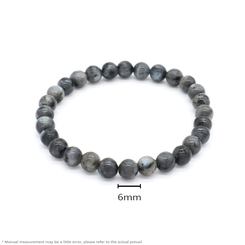 Lucky Gemstone Wholesale Custom OEM Factory Fashion Handmade Friendship Elastic 6mm Natural Stone Beads Bracelet For Women Men