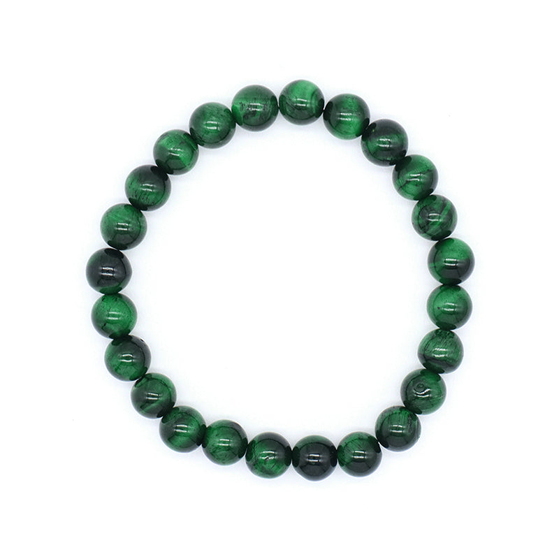 OEM Factory Customized Wholesale Fashion Women Men Jewelry Healing Elastic Handmade Gift 8mm Jade Beads Natural Stone Bracelet