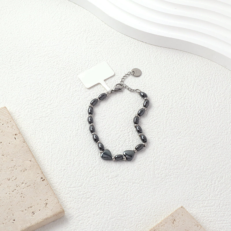 New Women Fashion Jewelry Wholesale Manufacture Custom Factory Adjustable Stainless Steel Heart Bangle Bracelet