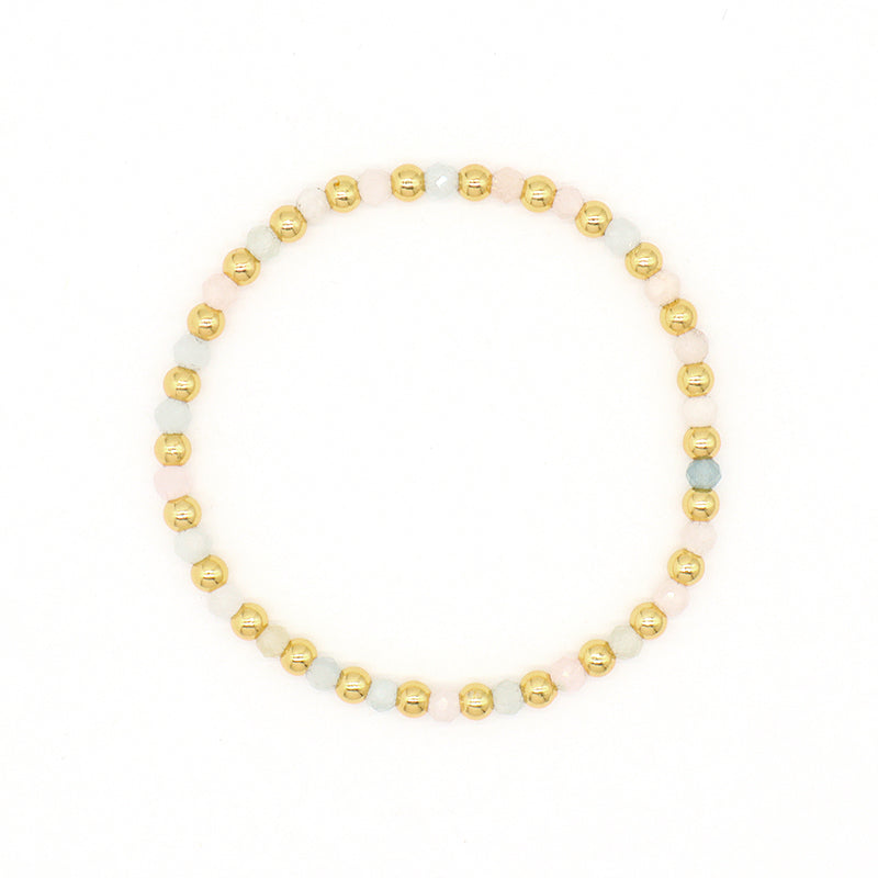 OEM Custom Wholesale Handmade Gemstone Elastic Energy Bracelet Jewelry 4mm Healing Natural Stone Beaded Bracelet For Women