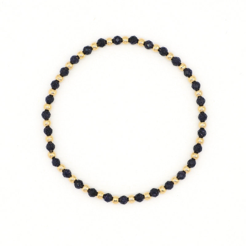 Wholesale Handmade OEM Custom Gemstone Elastic Energy Yoga Bracelet Jewelry 3mm Healing Natural Stone Beaded Bracelet For Women