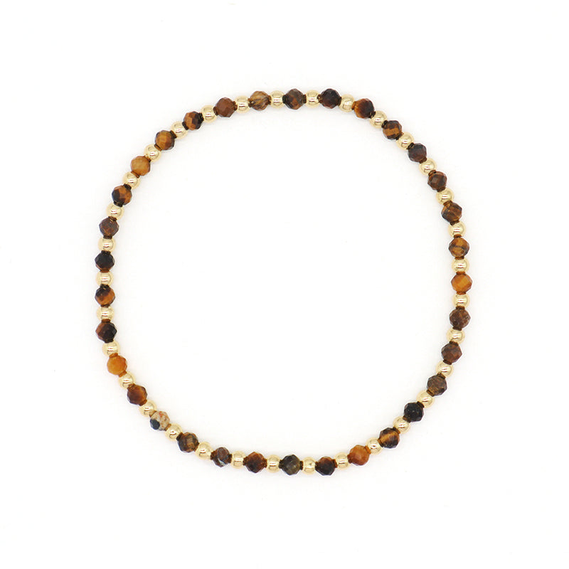 Wholesale Handmade OEM Custom Gemstone Elastic Energy Yoga Bracelet Jewelry 3mm Healing Natural Stone Beaded Bracelet For Women