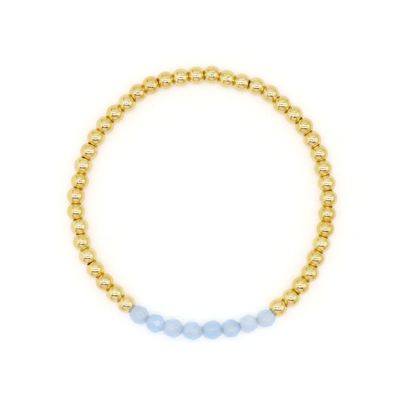 OEM Custom Wholesale Handmade Gemstone Elastic Energy Bracelet Jewelry 4mm Healing Natural Stone Beaded Bracelet For Women