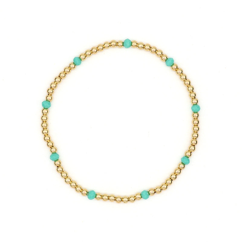 OEM Custom Wholesale Handmade Gemstone Elastic Energy Yoga Bracelet Jewelry 3mm Healing Natural Stone Beaded Bracelet For Women