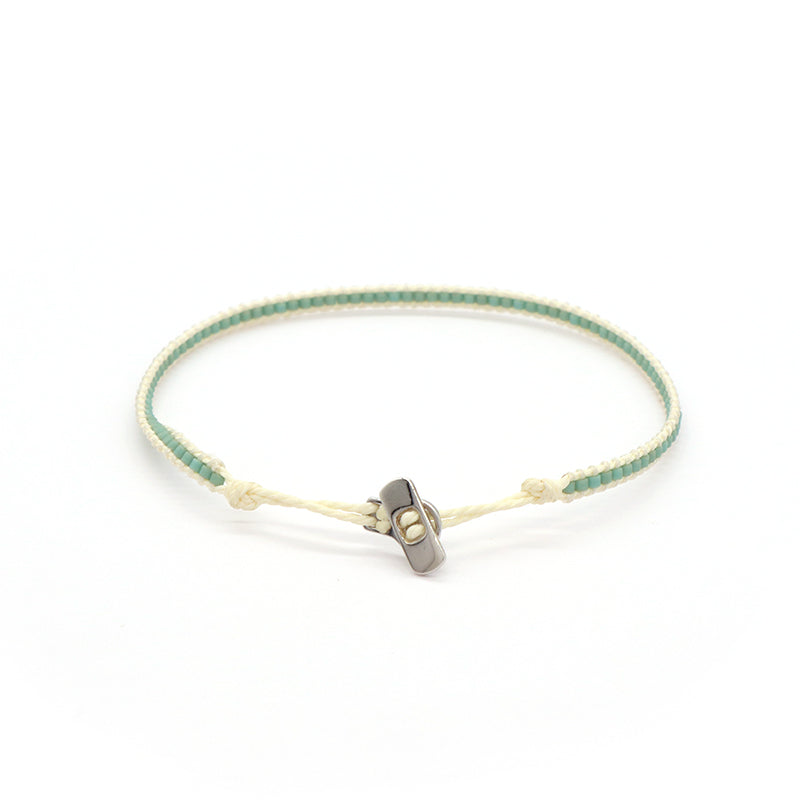 Wholesale Women Handmade Customized Miyuki Beads Bracelet Jewelry Adjustable Woven 925 Sterling Silver Clasp Miyuki Bracelet