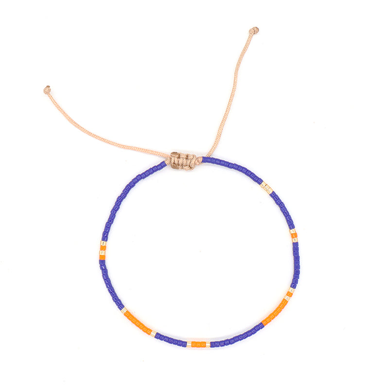 Hot Selling Customized Handmade Wholesale Fashionable Jewelry Adjustable Colorful Woven Braided Miyuki Beads Macrame Bracelet