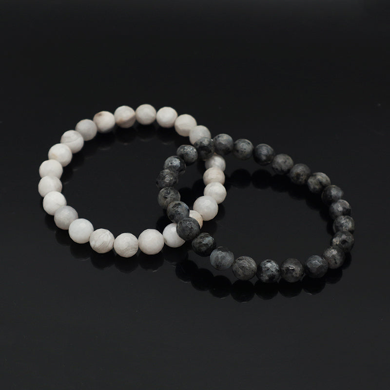 Newest Wholesale Handmade Fashion Custom Jewelry Energy Yoga Healing Elastic Gift 8mm Natural Stone Beads Bracelet For Women Men
