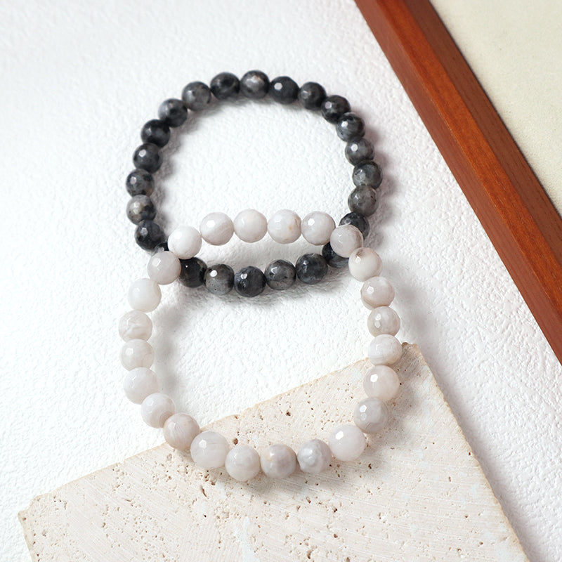 Newest Wholesale Handmade Fashion Custom Jewelry Energy Yoga Healing Elastic Gift 8mm Natural Stone Beads Bracelet For Women Men