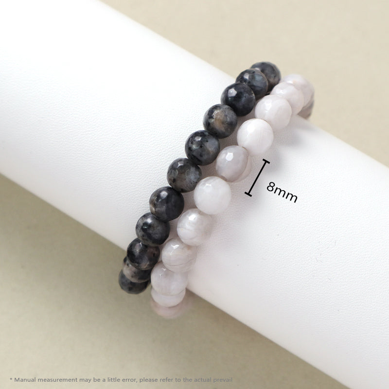 Newest Wholesale Handmade Fashion Custom Jewelry Energy Yoga Healing Elastic Gift 8mm Natural Stone Beads Bracelet For Women Men