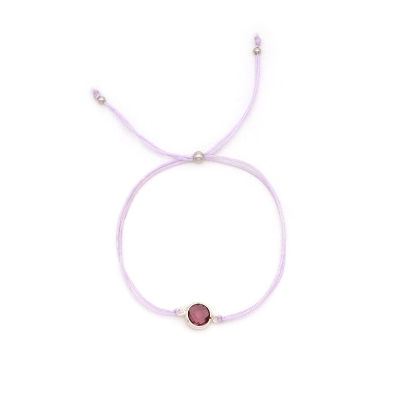 Handmade OEM Manufacture Custom Fashion Gift Braided Rope Adjustable 925 silver sterling CZ Charm Bracelet For Teen Girl Women