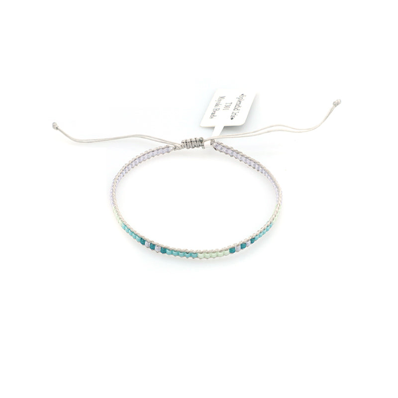 Adjustable Braided Woven Macrame Miyuki Beads Bracelet Jewelry Custom Factory Trendy Women Manufacture Handmade Miyuki Bracelet