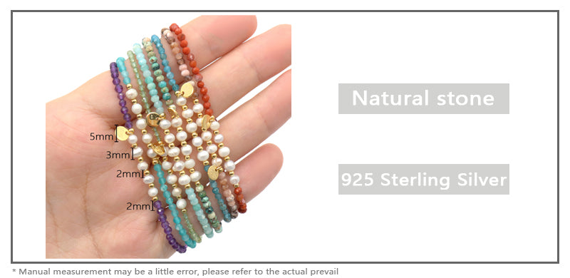 Custom OEM Wholesale Adjustable Woven Macrame Braided Handmade Women 925 Sterling Silver Natural Stone Fresh Water Pearl Bracelet