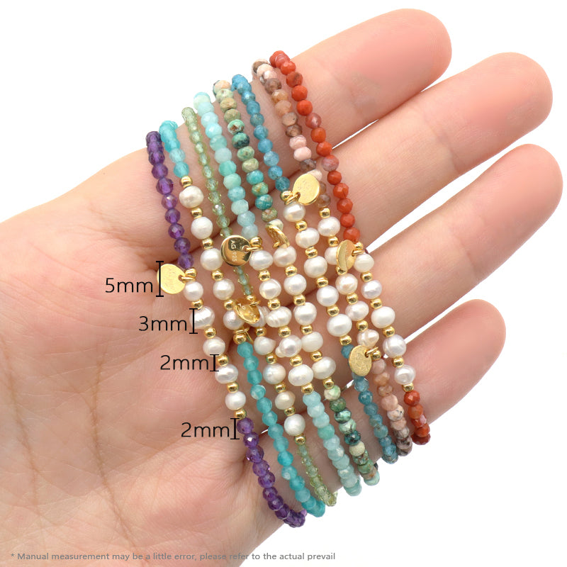 Custom OEM Wholesale Adjustable Woven Macrame Braided Handmade Women 925 Sterling Silver Natural Stone Fresh Water Pearl Bracelet