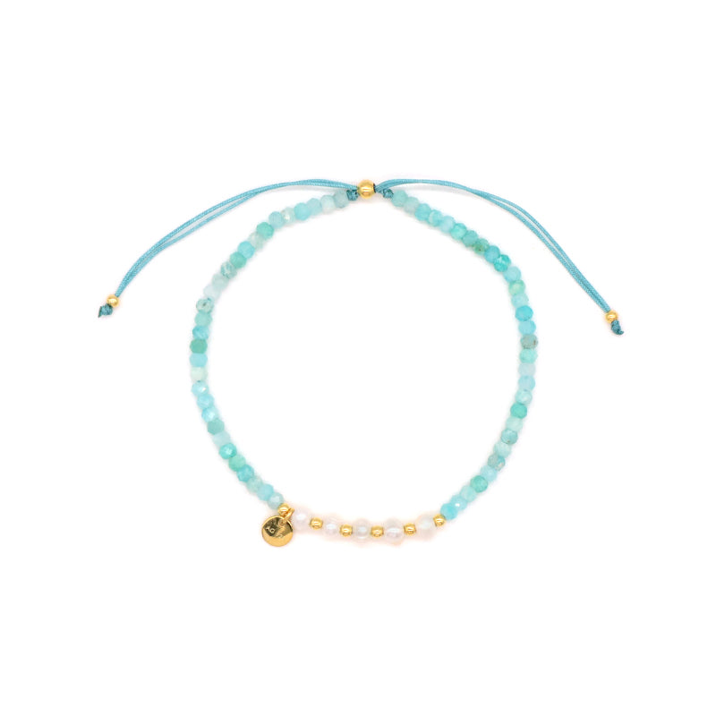 Custom OEM Wholesale Adjustable Woven Macrame Braided Handmade Women 925 Sterling Silver Natural Stone Fresh Water Pearl Bracelet