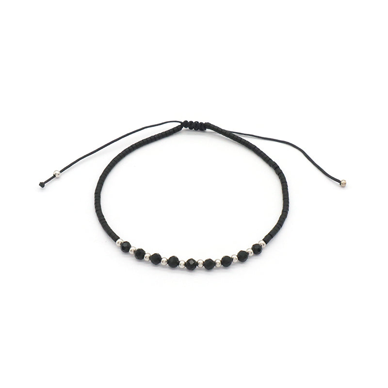 Custom OEM Wholesale Handmade Macrame Adjustable MIYUKI 925 Sterling Silver Fresh Water Pearl Natural Stone Bracelet