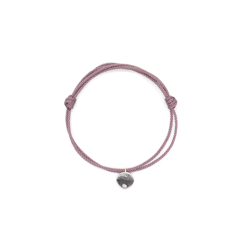 Various Color OEM Manufacture Custom Handmade Fashion Gift Braided Rope Adjustable 925 silver sterling Round Charm Bracelet