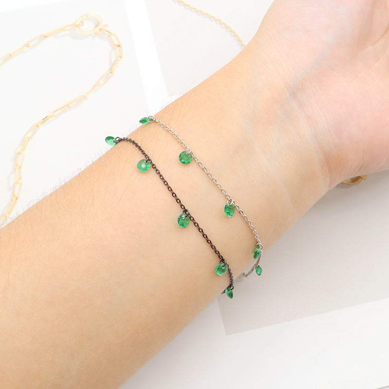 Trendy Jewelry Custom 925 Sterling Silver Bracelet With CZ
