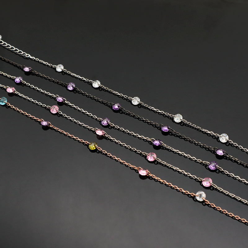 Trendy Jewelry Custom 925 Sterling Silver Bracelet With CZ