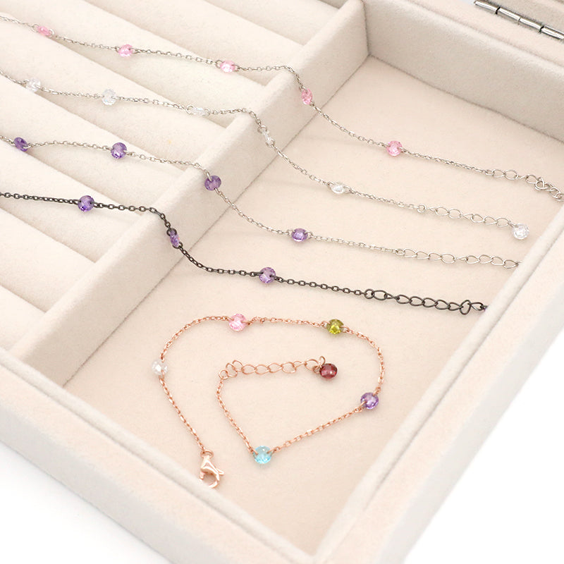 Trendy Jewelry Custom 925 Sterling Silver Bracelet With CZ