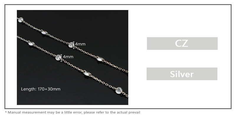 Trendy Jewelry Custom 925 Sterling Silver Bracelet With CZ